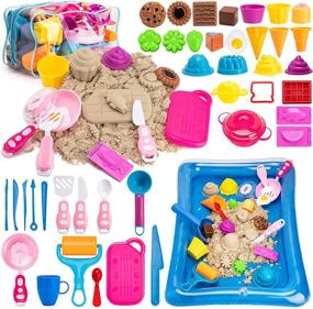 img 4 attached to 🏖️ Discover Hours of Fun with Bikilins Toy Play Sand Cream