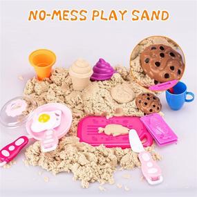 img 3 attached to 🏖️ Discover Hours of Fun with Bikilins Toy Play Sand Cream