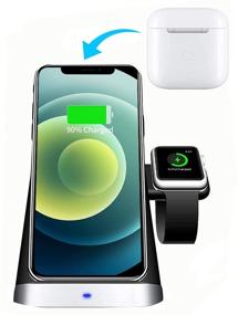 img 4 attached to Wireless Charger Airpods S10 Black Qi Certified