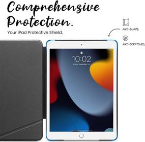 img 3 attached to 📱 tomtoc Vertical iPad 10.2-Inch Case: Slim, Protective Stand with Magnetic Kickstand, 3 Use Modes