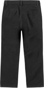 img 3 attached to 👖 Pleated Twill Boys' School Uniform Pants by Chaps Clothing