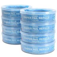 👶 diaper pail refill bags - compatible with diaper genie pails, 100% odor lock, 8 pack, 2240 count logo