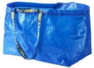 👜 set of 5 large blue ikea 172.283.40 frakta shopping bags логотип