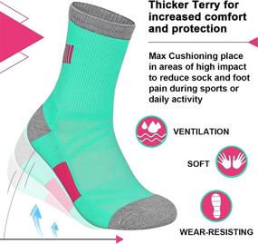 img 3 attached to 🧦 Ultimate Comfort and Performance: Heatuff Women's 6 Pack Hiking Crew Socks for Outdoor Trekking
