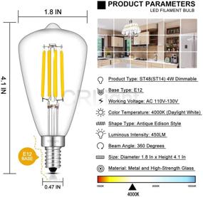 img 2 attached to Efficient Dimmable Daylight CRLight Candelabra: A Perfect Lighting Solution