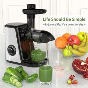 img 3 attached to Efficient and Easy-to-Clean ORFELD Slow Masticating Juicer Extractor for Fruits and Veggies