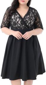 img 3 attached to Elegant and Flattering: Nemidor Women's 💃 V Neckline Cocktail Dresses for Women's Clothing Collection