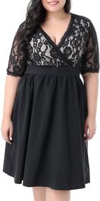img 2 attached to Elegant and Flattering: Nemidor Women's 💃 V Neckline Cocktail Dresses for Women's Clothing Collection