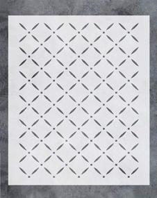 img 4 attached to 🎨 GSS Designs Plaid Wall Stencil (20x24 Inch) for Painting on Wall, Furniture, Floor, and Fabric - Reusable Template for Decals, Wallpaper, and Home Decor (SL-050)