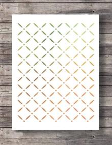 img 1 attached to 🎨 GSS Designs Plaid Wall Stencil (20x24 Inch) for Painting on Wall, Furniture, Floor, and Fabric - Reusable Template for Decals, Wallpaper, and Home Decor (SL-050)
