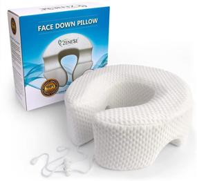 img 4 attached to 🌟 Premium Adjustable Face Cradle Pillow - Breathe Easy and Rest Comfortably Face Down. Ideal for Prone Face-Down Resting, Home Massage Headrest, or Contoured Support Post-Eye Surgery.