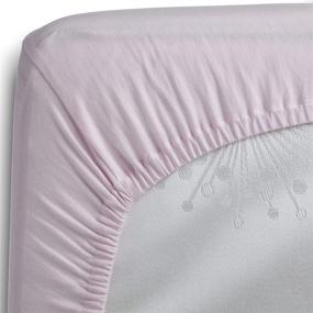 img 2 attached to 👶 Delta Children Changing Pad Covers - 2 Pack, Pink, 100% Jersey Knit Cotton, Fits Standard Changing Pads, Solid Color