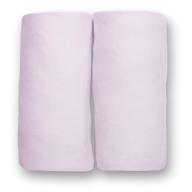 👶 delta children changing pad covers - 2 pack, pink, 100% jersey knit cotton, fits standard changing pads, solid color logo