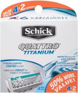 schick quattro titanium razor refills: ultimate shave and hair removal solution for men logo