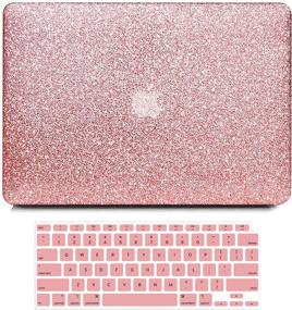 img 4 attached to 🎉 Anban MacBook Air 13 Inch Case 2021-2018: Sparkly Hard Shell with Keyboard Cover - Touch ID & Retina Compatible