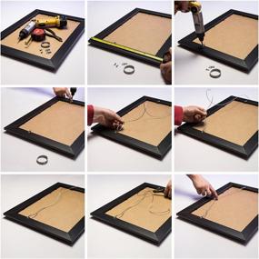 img 1 attached to Craig Frames 1WB3BK 18x24 Black Picture Frame with Mat - Ideal for 12x18 Inch Photo Display