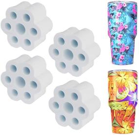 img 4 attached to 🔧 High-density Foam Cup Turner Accessories for 30 oz Tumbler - 4 Pieces, suitable for 1.05-inch PVC Pipe, ideal Partner for Cup Spinner Machine with 3/4" Pipe