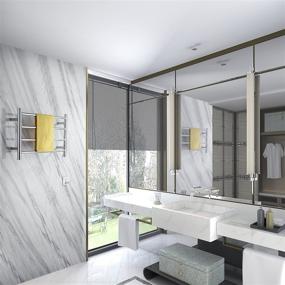 img 2 attached to 💧 ANZZI TW-AZ018CH: Energy Efficient 4-Bar Heated Towel Warmer in Polished Chrome - Ideal for Bathroom Drying and Shower Comfort