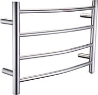 💧 anzzi tw-az018ch: energy efficient 4-bar heated towel warmer in polished chrome - ideal for bathroom drying and shower comfort logo