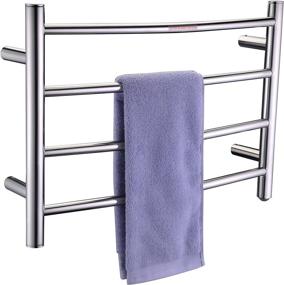 img 1 attached to 💧 ANZZI TW-AZ018CH: Energy Efficient 4-Bar Heated Towel Warmer in Polished Chrome - Ideal for Bathroom Drying and Shower Comfort