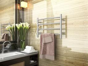 img 3 attached to 💧 ANZZI TW-AZ018CH: Energy Efficient 4-Bar Heated Towel Warmer in Polished Chrome - Ideal for Bathroom Drying and Shower Comfort