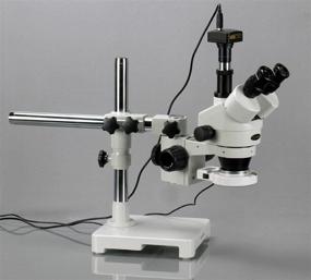 img 3 attached to AmScope SM-3TZ-54S-5M Digital Professional Trinocular Stereo Zoom Microscope - 5MP Camera, 54-Bulb LED Light, Single-Arm Boom Stand