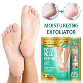 img 3 attached to SKINATURE CARE Foot Peel Mask: Exfoliating, Moisturizing & Repairing Cracked Heels - 1 Pack for Soft, Smooth Feet