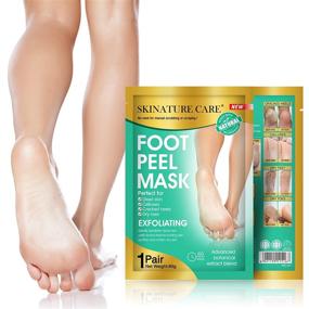 img 4 attached to SKINATURE CARE Foot Peel Mask: Exfoliating, Moisturizing & Repairing Cracked Heels - 1 Pack for Soft, Smooth Feet