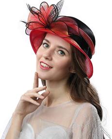 img 3 attached to 👒 Janey & Rubbins Kentucky Derby Fascinators for Women – Perfect for Church Weddings and Derby Events