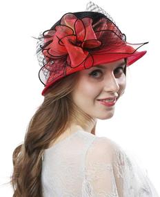 img 2 attached to 👒 Janey & Rubbins Kentucky Derby Fascinators for Women – Perfect for Church Weddings and Derby Events