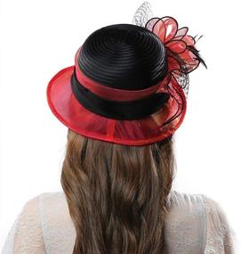 img 1 attached to 👒 Janey & Rubbins Kentucky Derby Fascinators for Women – Perfect for Church Weddings and Derby Events