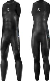 img 4 attached to 🏊 Synergy Volution Sleevess Triathlon Wetsuit 3/2mm - Advanced Smoothskin Neoprene for Open Water Swimming, Ironman & USAT Approved