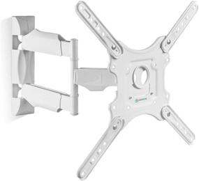 img 4 attached to 📺 ONKRON Full Motion TV Wall Mount Bracket - 32&#34; to 55-inch LCD LED Flat Screens, 77 lbs Weight Capacity, Extendable & Swivel, VESA 400 x 400 mm, M4 White