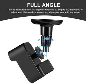 img 2 attached to 📷 Enhance Protection and Flexibility: Sonomo Blink Outdoor Camera Mount - Weatherproof Housing Cover with 360° Adjustable Wall Mount for Blink Camera System (3 Pack, Black)