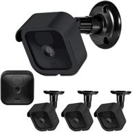 📷 enhance protection and flexibility: sonomo blink outdoor camera mount - weatherproof housing cover with 360° adjustable wall mount for blink camera system (3 pack, black) logo