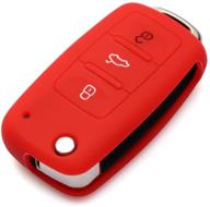 protective silicone case cover for vw volkswagen new remote flip key fob by 9 moon logo