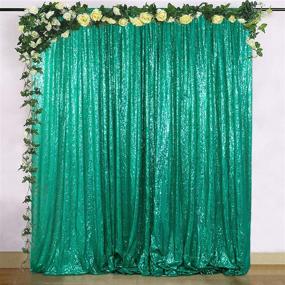 img 4 attached to 📸 4FTx7FT Green Sequin Backdrops - Best Choice for PHOTOBOOTH, Weddings, Rust Backdrop, Sequin Fabric, Sequin Curtains, Photography Backdrop (Buy it Now)