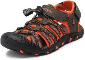 img 4 attached to DREAM PAIRS 171111 K Outdoor Sandals: Stylish and Practical Boys' Sandals
