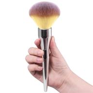 durable kabuki makeup brush: achieve flawless liquid, cream, and powder blending with daubigny's premium large flat arched foundation brush logo