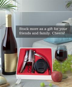 img 1 attached to 🍷 Timeless Elegance: Forge Premium Quality Lever Corkscrew Wine Opener with Foil Cutter