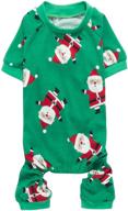 🎅 festive holiday pet pajamas: 100% cotton santa claus & rudolph reindeer clothes for christmas логотип