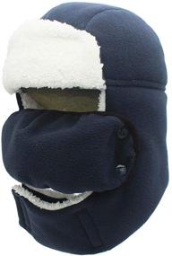 img 4 attached to 🧤 Ultimate Protection: Unisex Vimfashi Kids Winter Windproof Hat Balaclava for Cozy Fleece Lined Warmth