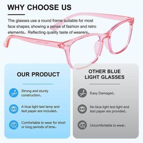 img 3 attached to 👓 Relieve Eye Strain and Headaches with Blue Light Blocking Glasses - Optimal Computer Eyewear