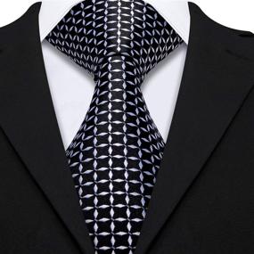 img 2 attached to 👔 Stylish and Trendy Men's Wedding Accessories: Barry Wang Designer Stripe Handkerchief
