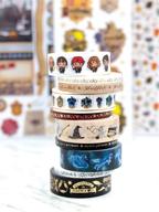 🔮 enhance your crafts with paper house productions set0013 harry potter washi tape bundle: five 15mm rolls & five 5mm rolls of decorative adhesive tape logo