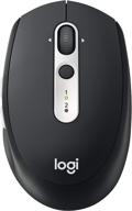 logitech m585 беспроводная мышь - бесперебойное управление и управление файлами между 2 устройствами windows и apple mac через bluetooth или usb, срок службы батареи 2 года, графитовый. логотип