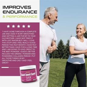 img 3 attached to Beet Beet Beet - Organic Beet Juice Powder: Promotes Healthy Blood Pressure & Cholesterol Levels - Pure USA Grown - No Additives or Flavors - Superfood Supplement for Nitric Oxide Boosting Nutrients