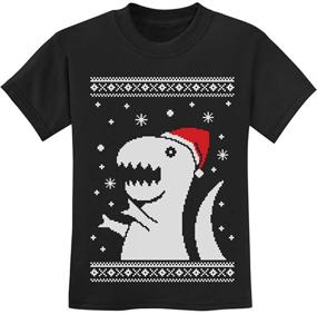 img 4 attached to 🎄 TeeStars Christmas Sweater Kids T Shirt - Stylish Boys' Tops, Tees & Shirts!