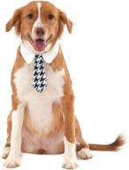 houndstooth tie pet medium large logo