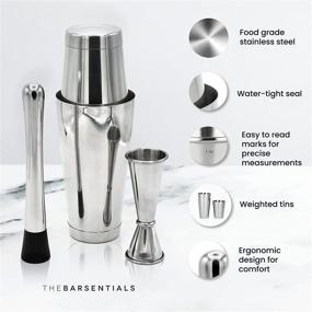 img 3 attached to TheBarsentials Cocktails Weighted Professional Stainless